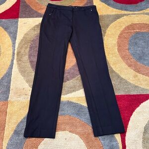 Kobi Halperin Double Knit Alexandra Pants Cropped Black Ponte Stretch Size 4